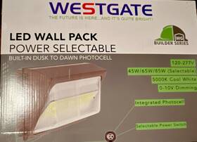Wmxe-md-45-85w-50k-p Westgate Led Wall Pack 45/65/85w 5000k Bronze Photocell Wmxe-md-45-85w-50k-p Westgate Led Wall Pack 45/65/85w 5000k Bronze Photocell