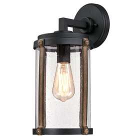 6358600 Westinghouse 6358800 Armin 1 Light 16 Inch Tall Outdoor Wall Sconce - Black