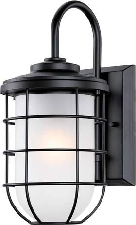 6347900 Westinghouse 6580000 Ferry 17 Inch Tall Led Outdoor Wall Sconce - Black