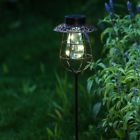Wh155 Winsome House Solar Lantern Garden Stake Green 694870021557