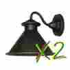 Wi9003s89 Wi9003s89x2 Dark Essen World Imports Lot Of 2 Sky 1-light Outdoor Bronze Short Arm Wall Lamp Wi9003s89 Wi9003s89x2 Dark Essen World Imports Lot Of 2 Sky 1-light Outdoor Bronze Short Arm Wall Lamp