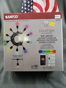 S11272 Wifi Satco Starfish 24 Ft. Rgbw 10-light Indoor-outdoor String Lights S11272 Wifi Satco Starfish 24 Ft. Rgbw 10-light Indoor-outdoor String Lights