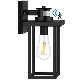Wihtu 727196419217 Motion Sensor Outdoor Wall Lights Dusk Dawn Exterior Light Fixtures Mount F