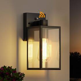 Wtwl181ab1 Wihtu Dusk To Dawn Outdoor Wall Light Waterproof Black Porch Sconce Lantern