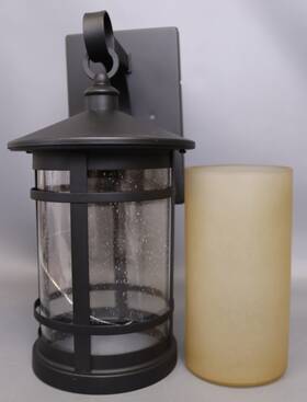 Winston 024034631245 Porter Mascolo Outdoor Wall Lantern Broken Glass