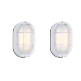Ws-cl00150wh Wisbeam 2 Pack Led Bulkhead Light Outdoor Wall For House Dimmable 6w Rep