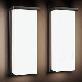 Ip65 Wiselume 720310873858 Black 18/20/22w 14in Outdoor Wall Light Fixtures Waterproof 3-color Te