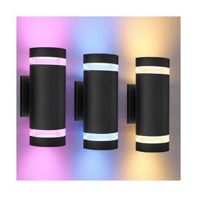 Rosy11-rgb-semi-3 Wiselume Modern Outdoor Wall Sconce Smart Led Lights-rgb Cct Color Changing A Rosy11-rgb-semi-3 Wiselume Modern Outdoor Wall Sconce Smart Led Lights-rgb Cct Color Changing A