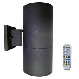 World Smart Led 810115651369 Modern Outdoor Porch Patio Light Up Down With Aluminum Cylinder