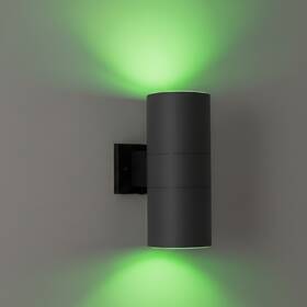 World Smart Led 858727007709 Modern Outdoor Porch Patio Up Down Green Single Color Light 2 X 20w