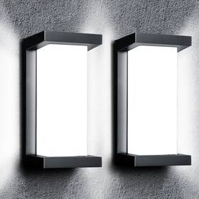 Bdg-070 Wrasse Porch Lights Outdoor 2000 Lumen Wall Light Fixtures 6500k Modern Exterior Sco