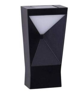 Hd39401 Wscxsc Black Integrated Led Wall Lantern Sconce Solar Light 2-pack