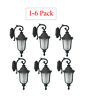 Wx0051-wd-bk House Guard Hardware Outdoor Cast Aluminum Lighting Fixture Lantern Wall