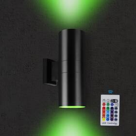 Yasotek 761344905320 Up And Down Lights Outdoor 72w 7200lm Rgbw Exterior Wall Sconce Rgb Color Ch