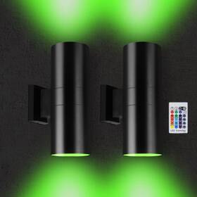 Ys-w36 Yasotek Up And Down Lights Outdoor 96w Rgbw Color Changing Wall With Rf Remot