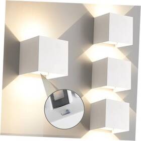 3.94in-12w Yczm 707713931293 12w 4pack Outdoor Wall Lights 4 Pack White Tri Color Dimming