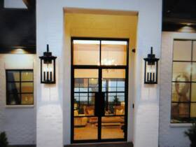 Ptr-1050491 Yinsp Yftinsp Harbor View 19.7 Inch H 3-light Black Dusk To Dawn Outdoor Wall Sconce