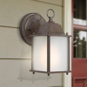 Fl5009br Yosemite Home Decor Tara Collection 1-light Brown Outdoor Wall Lantern Sconce