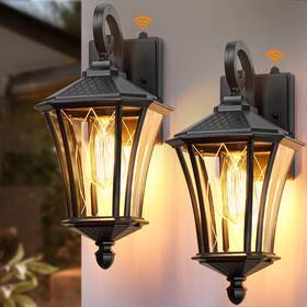 Ysn-wl502b-bk Ysn 2 Pack Dusk To Dawn Outdoor Light Fixture Wall Mount Porch Lights Weather Res