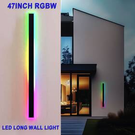 Nb-rgbw-wl47in Yuehe 2x 47 Inch Rgbw Long Led Wall Lights Waterproof Ip66 Color Changing Ambient Light