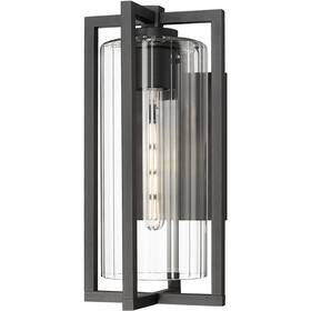 5013m-bk Z-lite Aura Outdoor Wall Light In Black G9 5013m-bk Z-lite Aura Outdoor Wall Light In Black G9