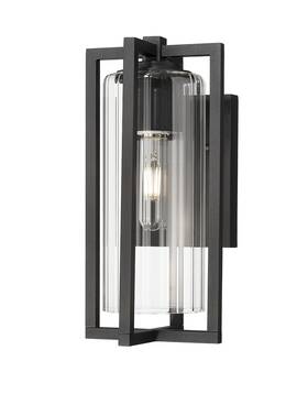 5013s-bk Z-lite 5013s Aura 13 Inch Tall Marine Grade Outdoor Wall Sconce - Black 5013s-bk Z-lite 5013s Aura 13 Inch Tall Marine Grade Outdoor Wall Sconce - Black