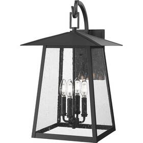 5015b-bk Z-lite Rainer Outdoor Wall Light In Black G9