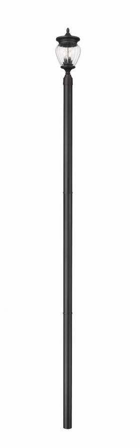 5016phmr-5009p120-bk Z-lite - Davina 3 Light Outdoor Post Mount-138.25 Inches Tall And 9
