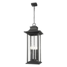 5017chxl-bk Z-lite 6 Light Outdoor Chain Mount Ceiling Fixture
