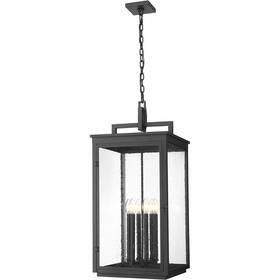 5019chxxl-bk Z-lite Hartwell Outdoor Pendant Or Chandeller Sand Black