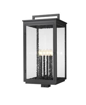 5019phxxls-bk Z-lite 5019phxxls Hartwell 6 Light 32 Inch Tall Post - Black 5019phxxls-bk Z-lite 5019phxxls Hartwell 6 Light 32 Inch Tall Post - Black