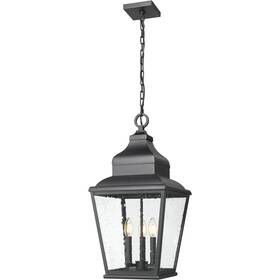 5029chb-bk Z-lite Raphael Outdoor Pendant Or Chandeller Sand Black