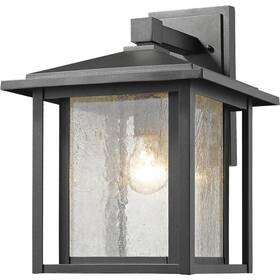 554b-bk Z-lite Aspen 1 Light 15.25 Inch Black Outdoor Wall