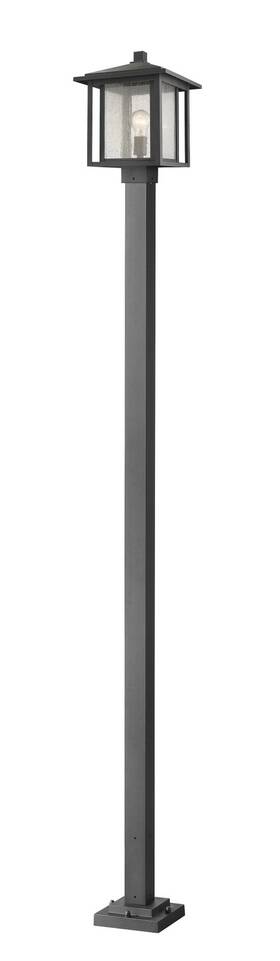 554phbs-536p-bk Z-lite 554phbs-536p Aspen 1 Light 111 Inch Tall Outdoor Single Head - Black