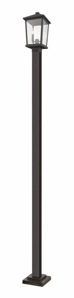 568phbs-536p-orb Z-lite - Beacon 2 Light Outdoor Post Mount Lantern In Transitional Style 12