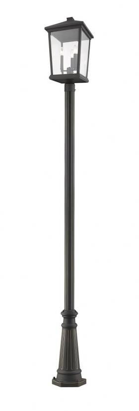 568phxlr-519p-orb Z-lite - Beacon 3 Light Outdoor Post Mount Lantern In Transitional Style 12