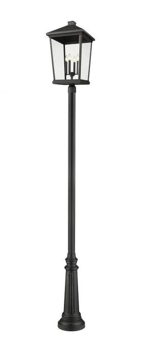 568phxxlr-511p-bk Z-lite - Beacon 4 Light Outdoor Post Mount-125.5 Inches Tall And 16