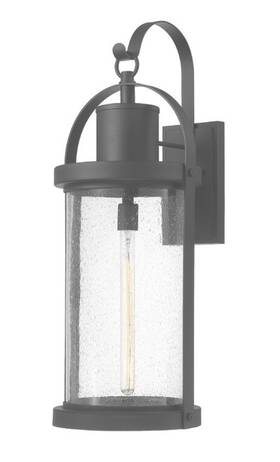 569xl-bk Z-lite Roundhouse 1 Light 31.75 Inch Black Outdoor Wall #229