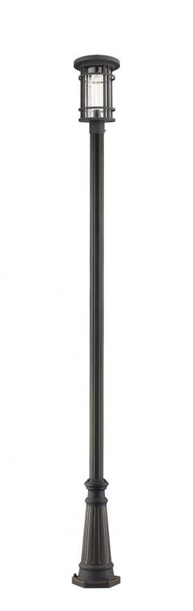 570phb-519p-orb Z-lite - Jordan 1 Light Outdoor Post Mount Lantern In Craftsman Style 12.5