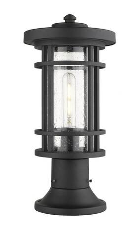 570phm-553pm-bk Z-lite - Jordan 1 Light Outdoor Pier Mount Lantern In Craftsman Style 8