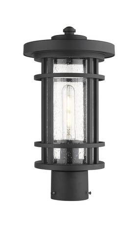 570phm-bk Z-lite Jordan 1-light Outdoor Post Mount Fixture Light In Black 570phm-bk Z-lite Jordan 1-light Outdoor Post Mount Fixture Light In Black