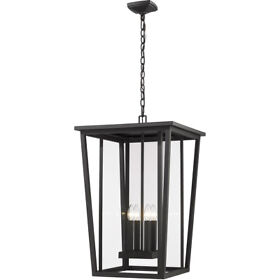 571chxxl-bk Z-lite Seoul Outdoor Ceiling Light Black