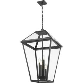579chxlx-bk Z-lite Talbot Outdoor Pendant Or Chandeller Black