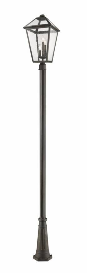 579phxlr-519p-orb Z-lite - Talbot 3 Light Outdoor Post Mount Lantern In Traditional Style 14.5