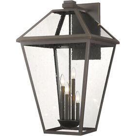 579xlx-orb Z-lite Talbot 4 Light 33 Inch Oil Rubbed Bronze Outdoor Wall Sconce