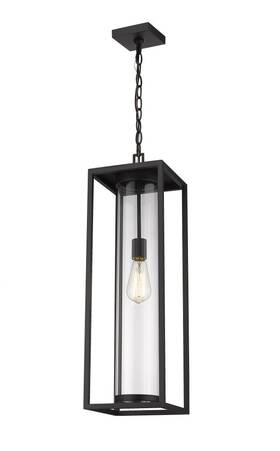 584chb-bk Z-lite - Dunbroch 1 Light Outdoor Chain Mount Lantern In Industrial Style 8