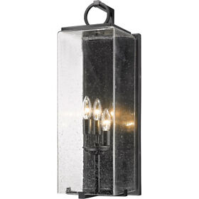 592b-bk Z-lite Sana 3 Light 25 Inch Black Outdoor Wall Sconce