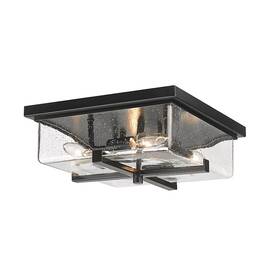 592f-bk Z-lite Sana 4 Light Outdoor Flush Ceiling Mount Black/seedy - 592f-bk Z-lite Sana 4 Light Outdoor Flush Ceiling Mount Black/seedy -