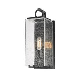 592m-bk Z-lite Sana 1 Light Outdoor Wall Sconce Black/seedy -