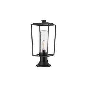 594phmr-553pm-bk Z-lite - Sheridan 1 Light Outdoor Pier Mounted Fixture In Style-19.5 594phmr-553pm-bk Z-lite - Sheridan 1 Light Outdoor Pier Mounted Fixture In Style-19.5